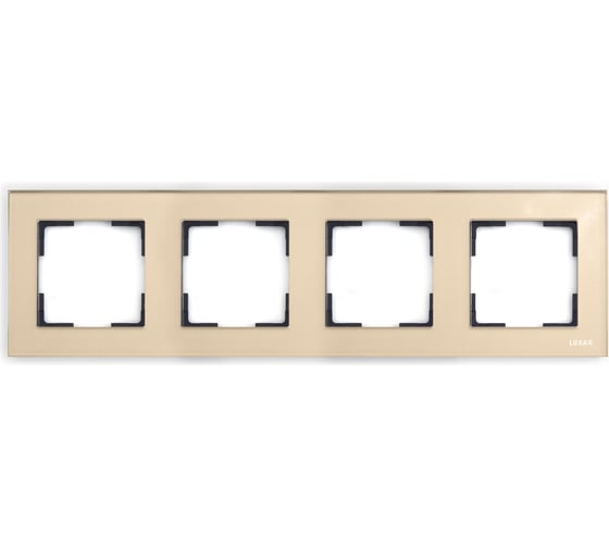 Изображение товара Горизонтальная рамка LUXAR Art на 4 поста стекло шампань 4606400620600