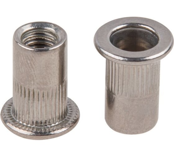 Изображение товара Резьбовая заклепка STARFIX М4, нержавеющая сталь А2, цилиндрический бортик, 250 шт. в картонной упаковке 9013324-10