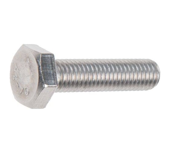 Изображение товара Шестигранный болт STARFIX М8x25 мм, нержавеющая сталь А2, DIN 933, 100 шт. в упаковке SM-106790-100