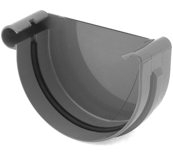 Изображение товара Заглушка желоба BRYZA левая 125 мм графит 62-094