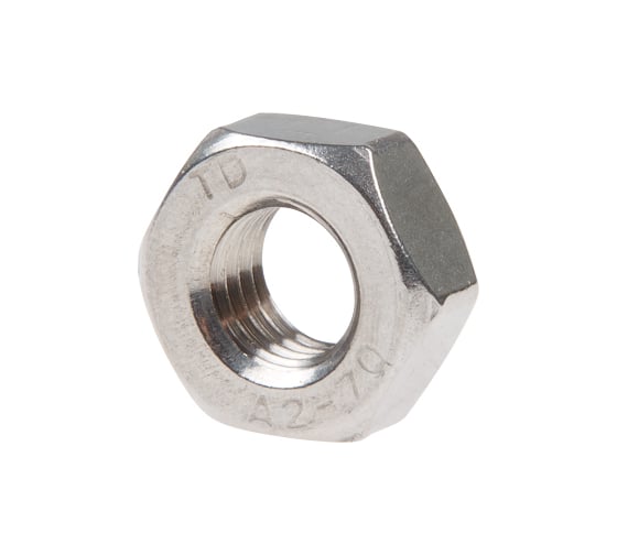 Изображение товара Гайка М10 шестигр., нерж.сталь (А2), DIN 934 (200 шт в уп.) STARFIX SM-85220-200