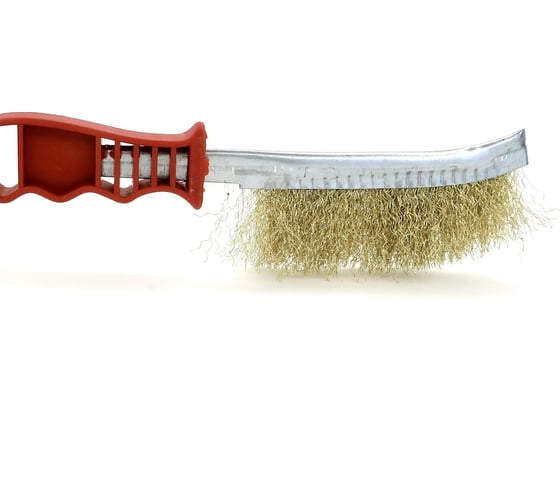 Изображение товара Щетка EuroBrush универсальная ручная 230x130, ворс гофр латунир-я сталь 0,30 7-013