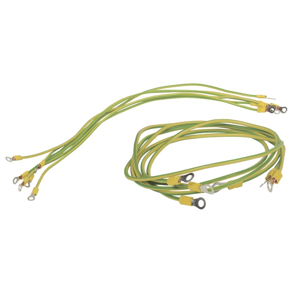 Изображение товара Комплект медных проводов заземления ITK с изоляцией 2,5 мм², 9 шт