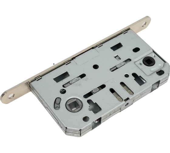 Изображение товара Комплект для межкомнатной двери PAULINIDOR ручки 503-08, сантех. магнитная защелка 5096, завертка AL 08, врез. петли 2 шт., никель матовый 503-085096AL084SSN