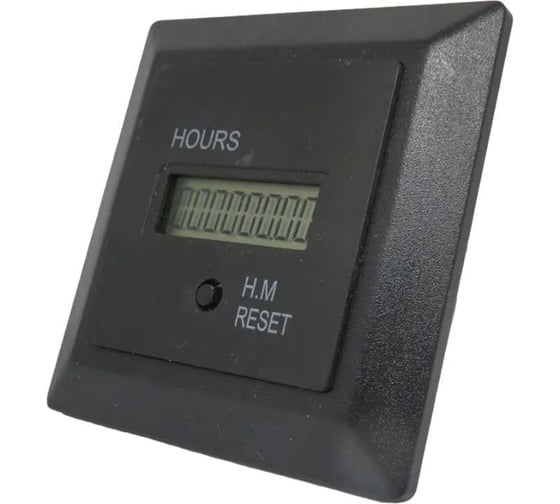 Изображение товара Счетчик времени наработки DELTAKIP Delta-Kip DK-HM-8L с кнопкой сброс, черный 10-60VD DK-A0000009