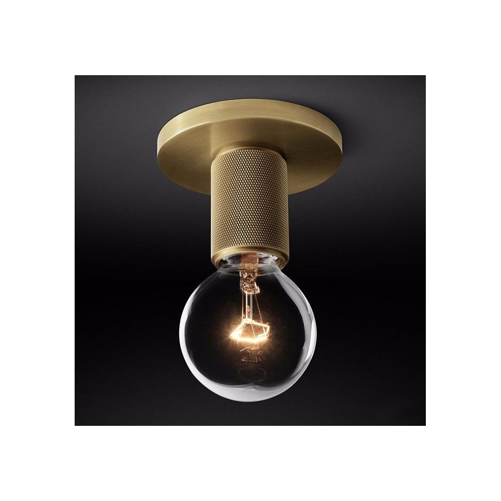 Изображение товара Потолочный светильник IMPERIUMLOFT RH Utilitaire в латунь 60Вт