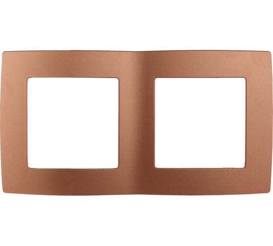 Изображение товара Рамка на 2 поста ЭРА 12500214 медь Б0019372