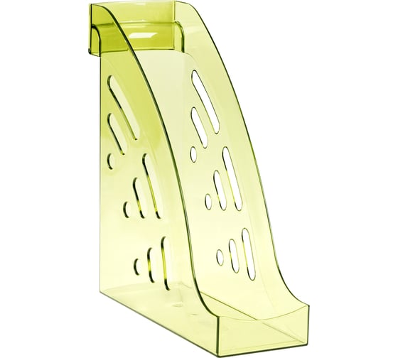 Изображение товара Вертикальный лоток для бумаг СТАММ Эксперт, тонированный, лайм ЛТВ-31153