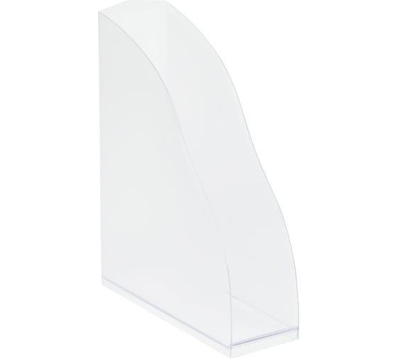 Изображение товара Вертикальный лоток для бумаг СТАММ Дельта, прозрачный, ширина 85 мм ЛТВ-30449