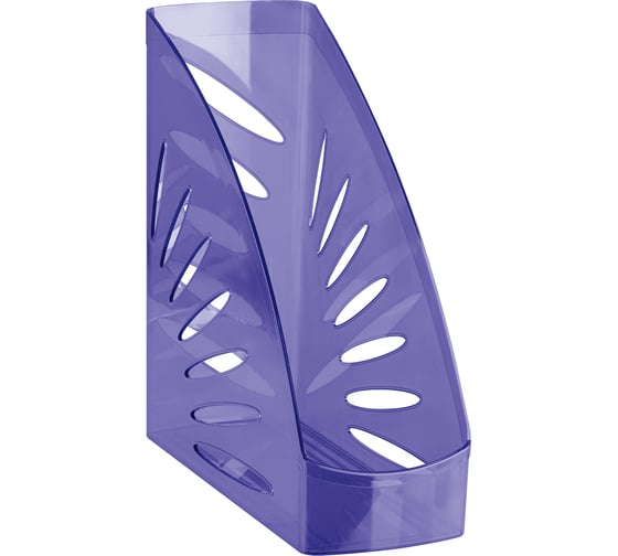 Изображение товара Вертикальный лоток для бумаг СТАММ Тропик, тонированный фиолетовый ЛТВ-31247