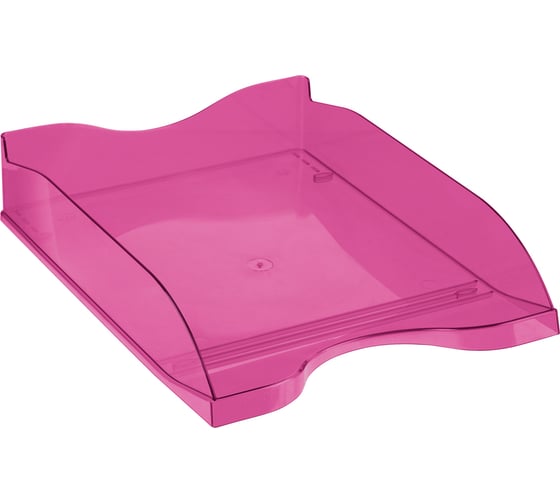 Изображение товара Горизонтальный лоток для бумаг СТАММ Тропик, тонированный розовый ЛТГ-31250