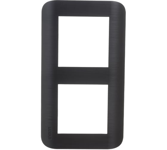 Изображение товара Горизонтальная рамка LUXAR Deco на 2 поста венге рифленая 4606400620686