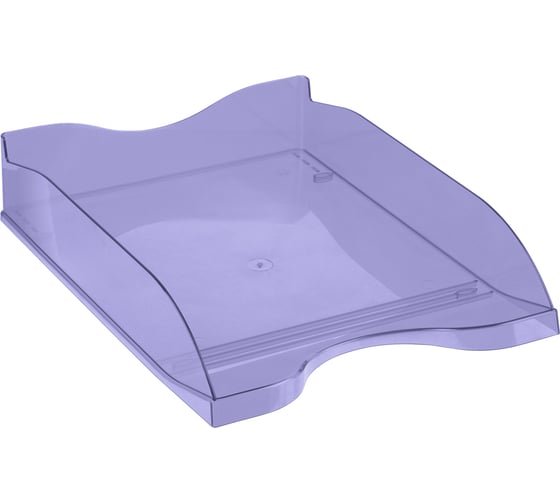 Изображение товара Горизонтальный лоток для бумаг СТАММ Тропик, тонированный фиолетовый ЛТГ-31251