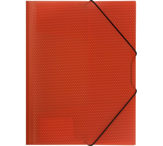 Изображение товара Папка на резинке СТАММ Кристалл А4, 500 мкм, пластик, красная ММ-30761