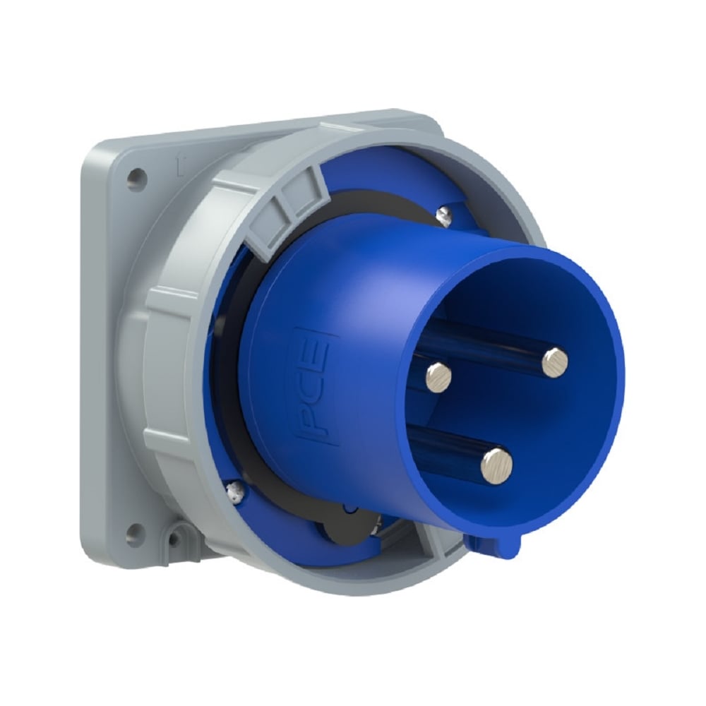 Изображение товара Встраиваемая вилка PCE 125а/220v/1p+n+e/ip67 с фланцем 120x120