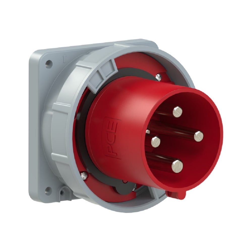 Изображение товара Встраиваемая панельная вилка PCE 125А IP67 400V 3P+E для надежных соединений