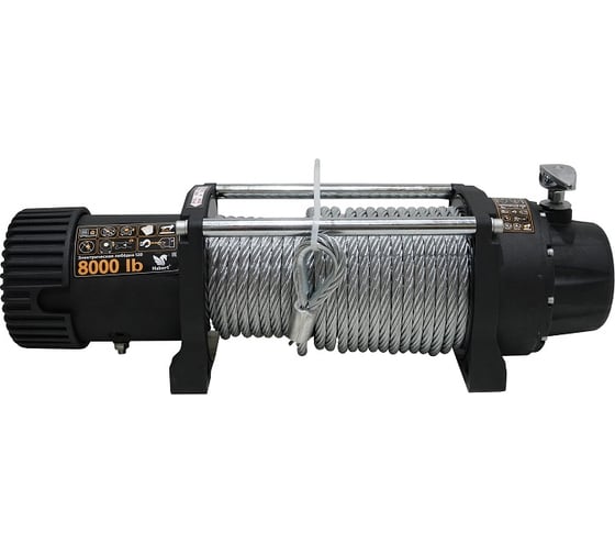 Изображение товара Электрическая лебедка Habert 8000LB, стальной трос 00-00158883