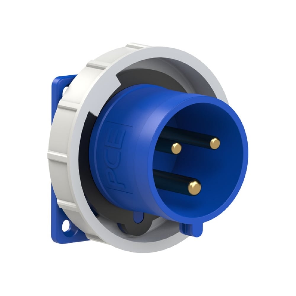 Изображение товара Встраиваемая вилка PCE 32a/230v/1p+n+e/ip67, фланец 75x75 6232-6