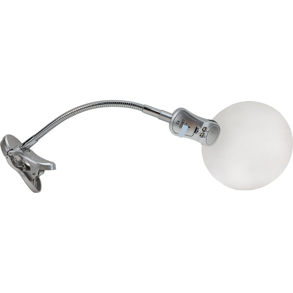 Лупа с зажимом и подсветкой Pro Legend 107мм 2x+24мм 6х PL4434