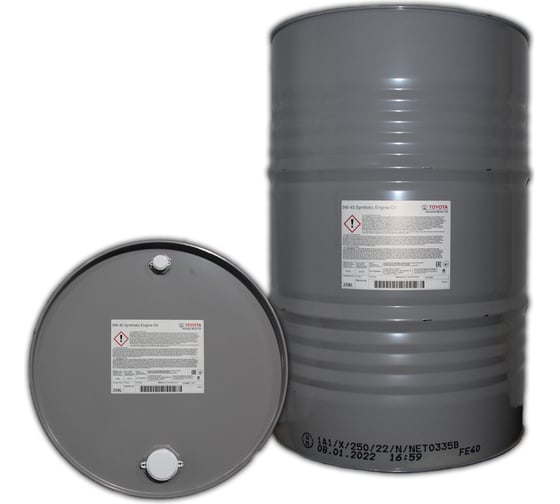 Изображение товара Моторное масло TOYOTA SYNTHETIC ENGINE OIL 5W40 208л, Швеция 08880-80370GO