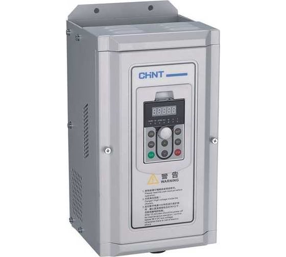 Изображение товара Преобразователь частоты CHINT 90 кВт, 380 В, 3ф общий тип NVF2G-90/TS4 639059