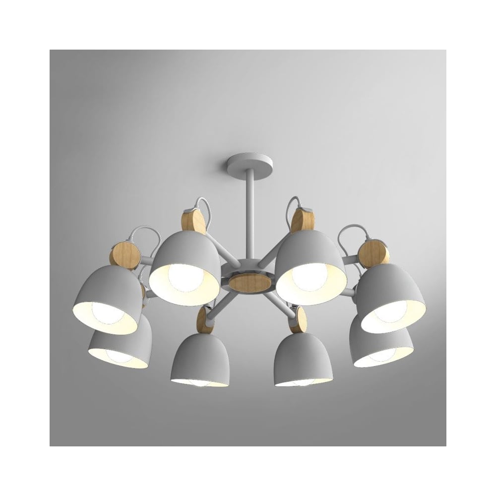 Изображение товара Потолочная люстр на штанге IMPERIUMLOFT ROLLA 8 Gray 178073-26