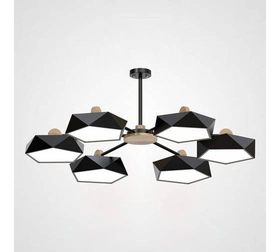 Изображение товара Подвесная люстра IMPERIUMLOFT GEOMETRIC CH 6 черная 140731-26