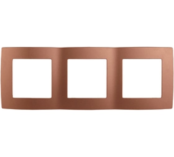 Изображение товара Рамка ЭРА 12-5003-14  на 3 поста, Эра12, медь Б0019376