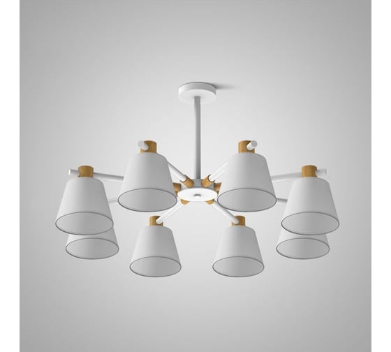 Изображение товара Потолочная люстра на штанге IMPERIUMLOFT NATURA A WHITE 8 177988-26