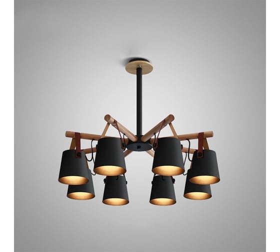 Изображение товара Потолочная люстра на штанге IMPERIUMLOFT NATURA C8 black 178002-26