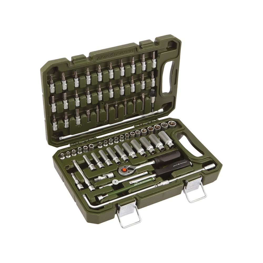 Изображение товара Набор головок и принадлежностей Дело Техники 1/4 70 предметов профессиональный