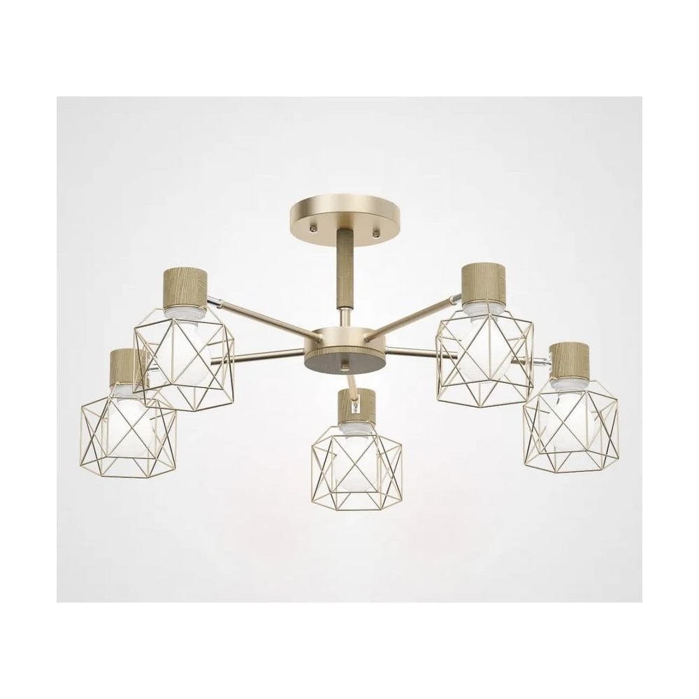 Изображение товара Потолочная люстра IMPERIUMLOFT CORF B3 Champagne 5 lamps 189487-26
