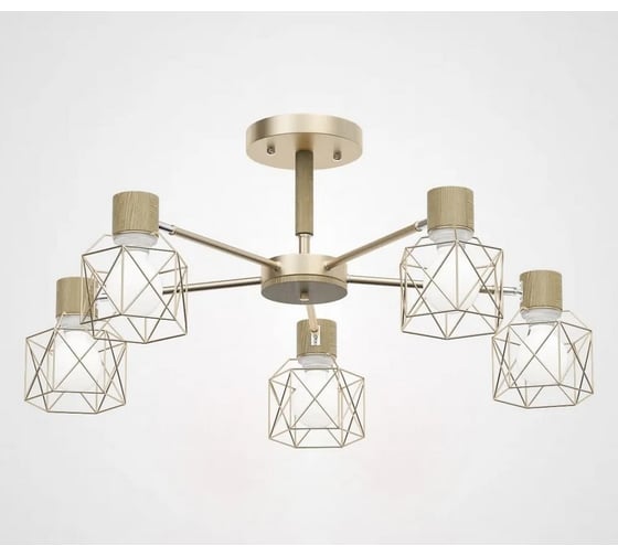 Изображение товара Потолочная люстра IMPERIUMLOFT CORF B3 Champagne 5 lamps 189487-26