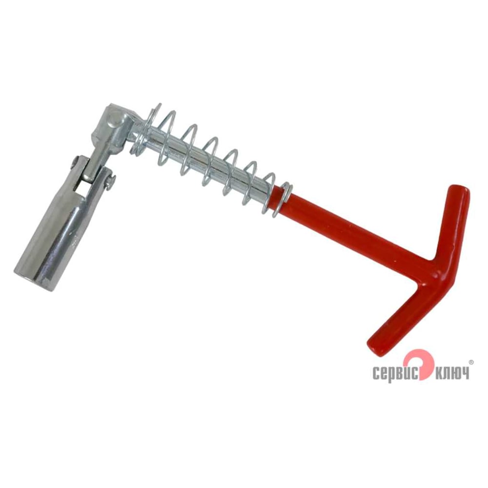 Изображение товара Свечной ключ 14 мм с карданом 250мм на холдере Сервис Ключ 77793