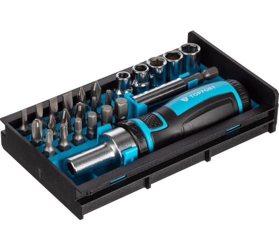 Изображение товара Отвертка с набором бит Topfort 25 предметов (569225) 1674438
