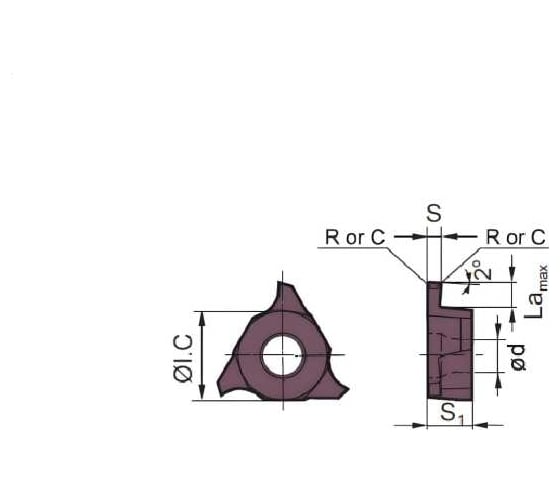 Изображение товара Пластина QC16r200-r02 YBG205, 10 шт ZCC-CT 00001213245