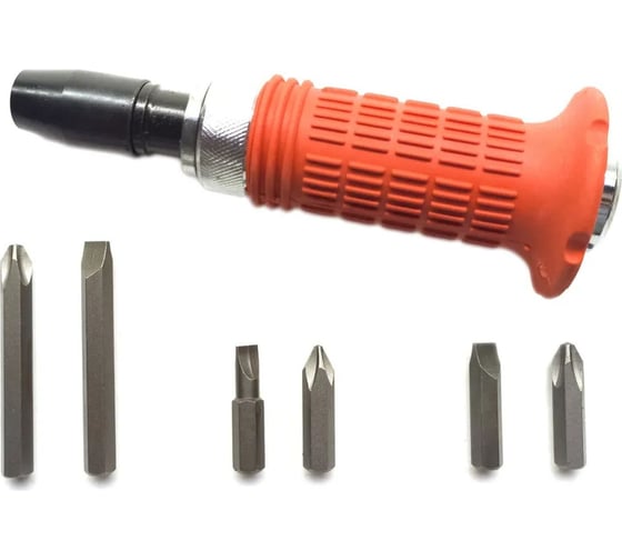 Изображение товара Ударная отвертка с защитой МАЯКАВТО с 6 битами, в кейсе 5065