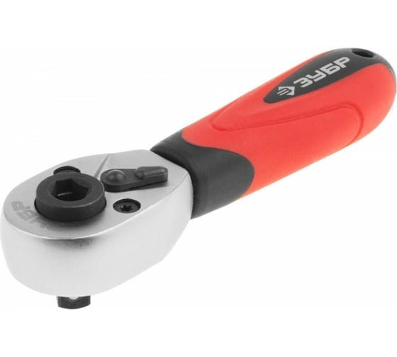 Изображение товара Трещотка МАСТЕР для торцовых головок и бит Зубр 1/4" 27735-1/4