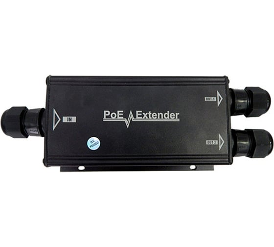 Изображение товара Poe удлинитель (extender) ComOnyx на два порта, уличный, 60вт, co-pe-2s60-p106, 100-077