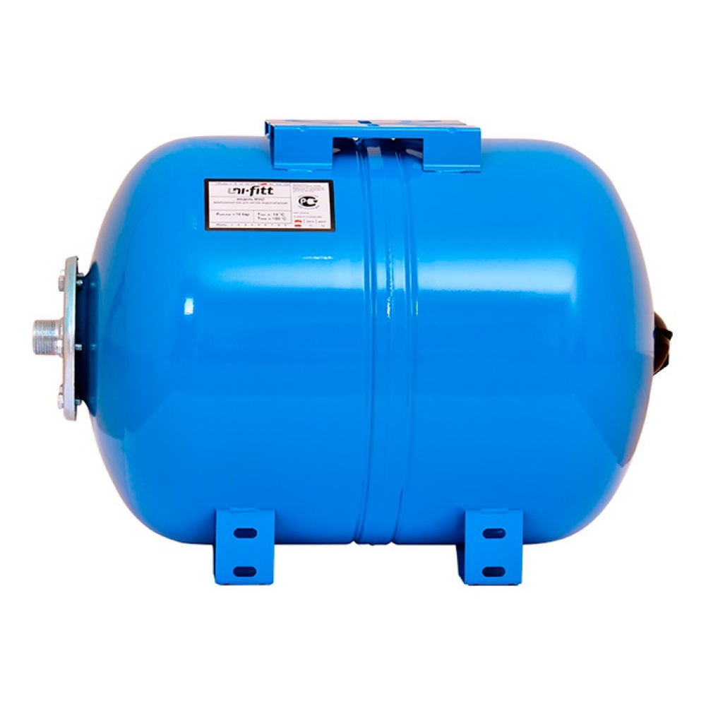 Горизонтальный расширительный гидроаккумулятор для водоснабжения Uni-Fitt горизонтальный расширительный бак для водоснабжения vrt
