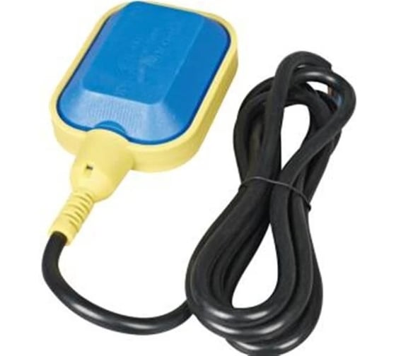 Изображение товара Выключатель поплавковый TSY-2, шнур 3 м, 16A, синий-желтый HLT 085-24-05