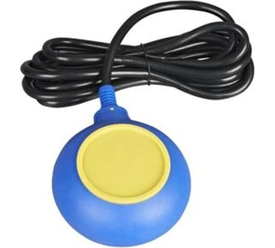 Изображение товара Выключатель поплавковый TSY-3, шнур 3 м, 16A, синий-желтый HLT 085-24-06