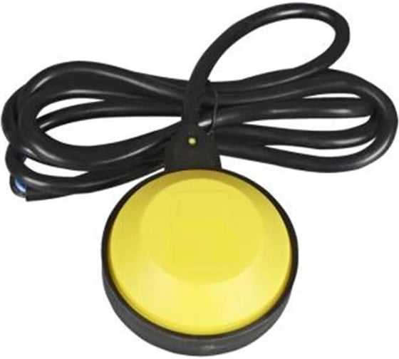 Изображение товара Выключатель поплавковый TSY-4, шнур 2 м, 16A, черный-желтый HLT 085-24-04