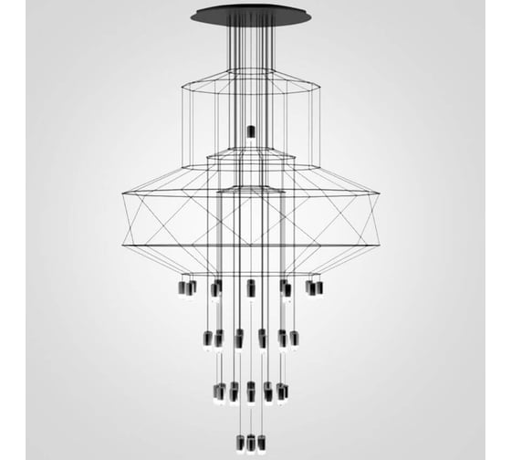 Изображение товара Люстра IMPERIUMLOFT Wireflow Chandelier 0374 Suspension lamp 75394-22