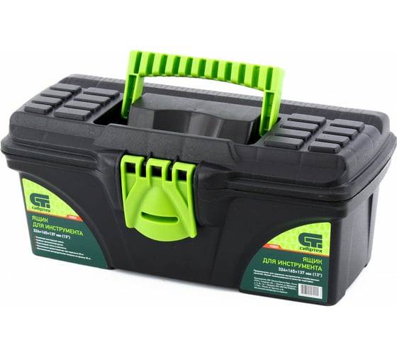 Изображение товара Ящик для инструмента СИБРТЕХ 324x165x137мм (13"), пластик 90803