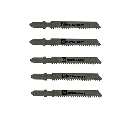 Изображение товара Полотно для лобзика T118B по металлу 12TPI 75 мм 5 шт FASTER TOOLS 3564