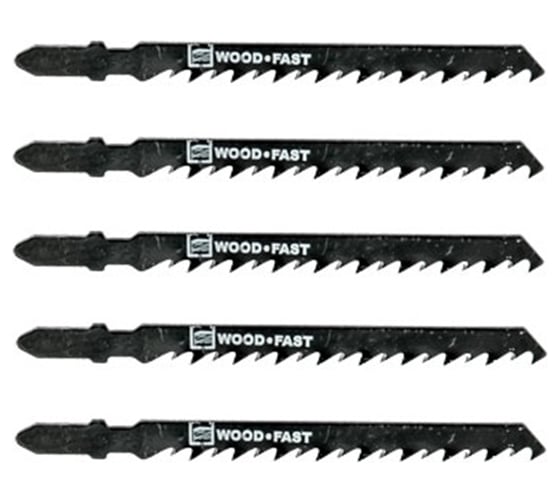 Изображение товара Полотно для лобзика T144D по дереву 6TPI 100 мм 5 шт FASTER TOOLS 1315