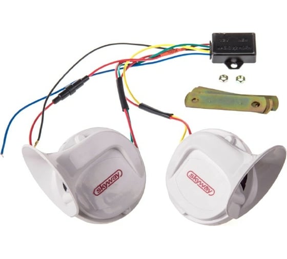 Изображение товара Звуковой сигнал SKYWAY Улитка, мощный, 18 мелодий S07601017