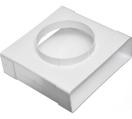 Изображение товара Соединитель Т-образный для прямоугольного воздуховода 60x204 мм, с фланцевым воздухораспределителем, D125 мм ВИЕНТО В620ТФ12,5П