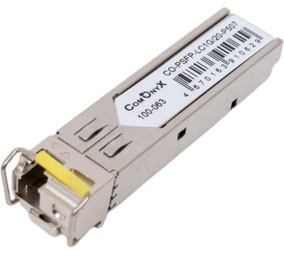 Изображение товара Sfp модуль ComOnyx промышленный, sm-lc-20км, co-psfp-lc1g/20-p507, 100-063